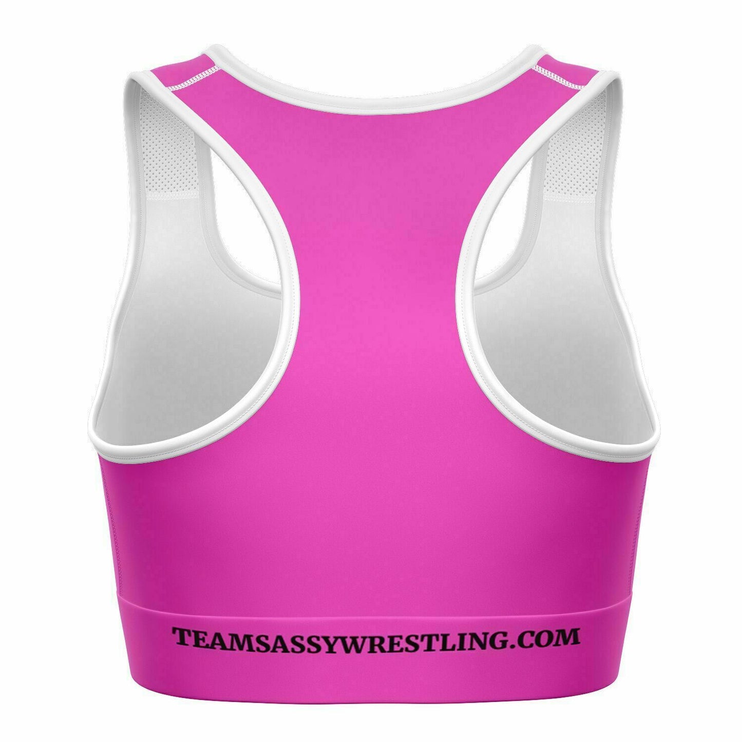 Team Sassy Bright Pink Sports Bra
