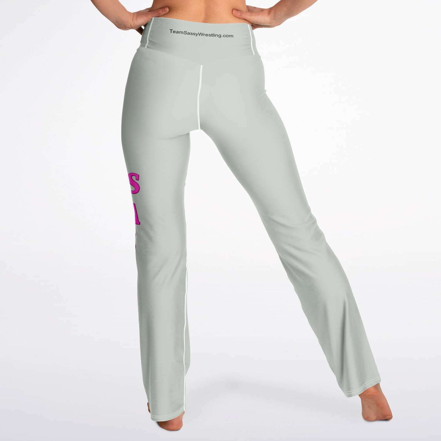 Team Sassy Silver Flare Leggings