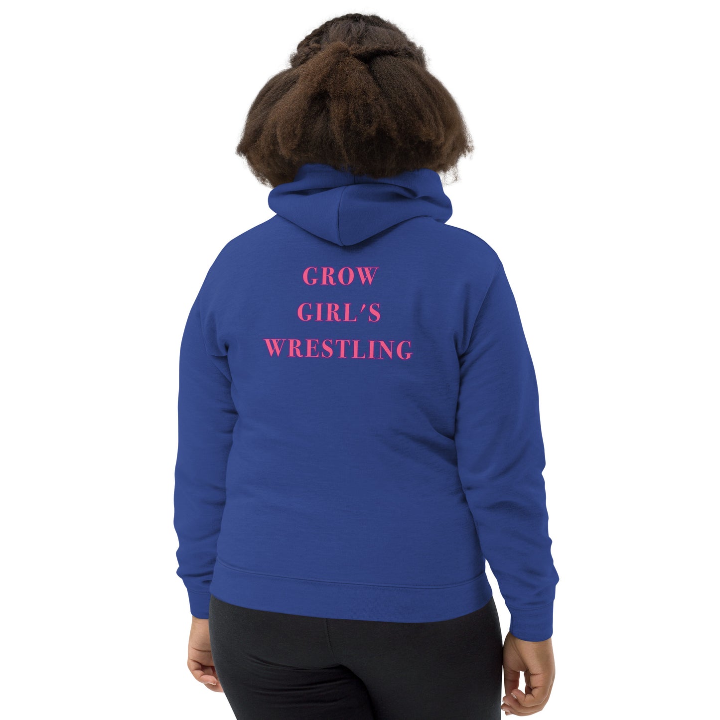 Kids Grow Girl's Wrestling Hoodie Original Logo