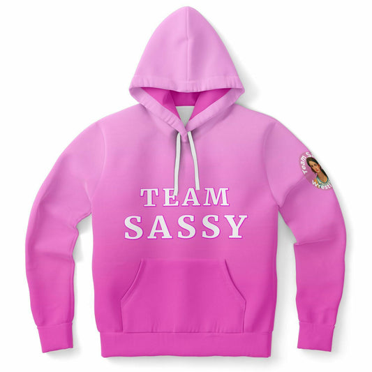 Team Sassy Multi-Color Skull Pink Hoodie-Cotton Lined