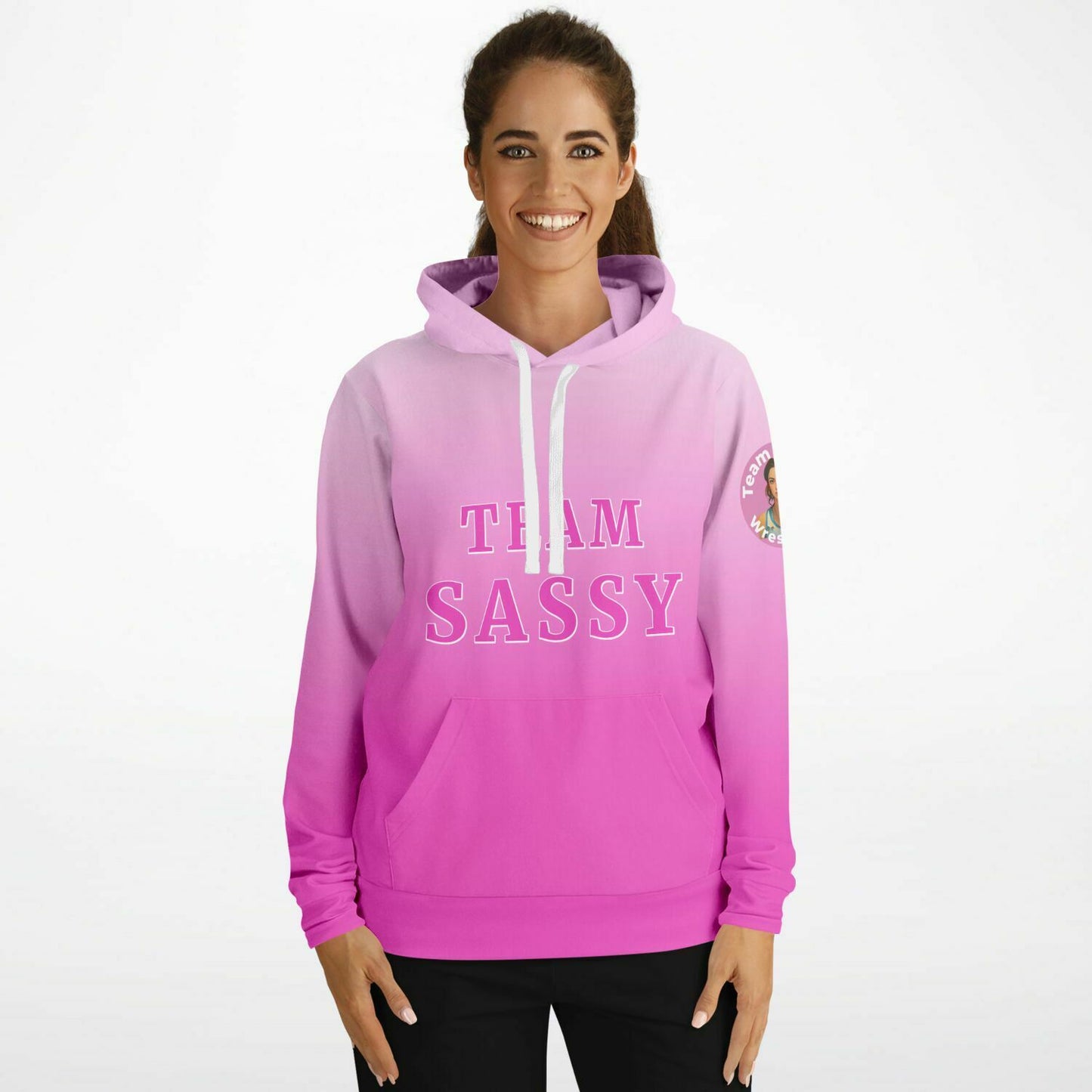 Team Sassy Pink Skull Hoodie-Cotton Lined