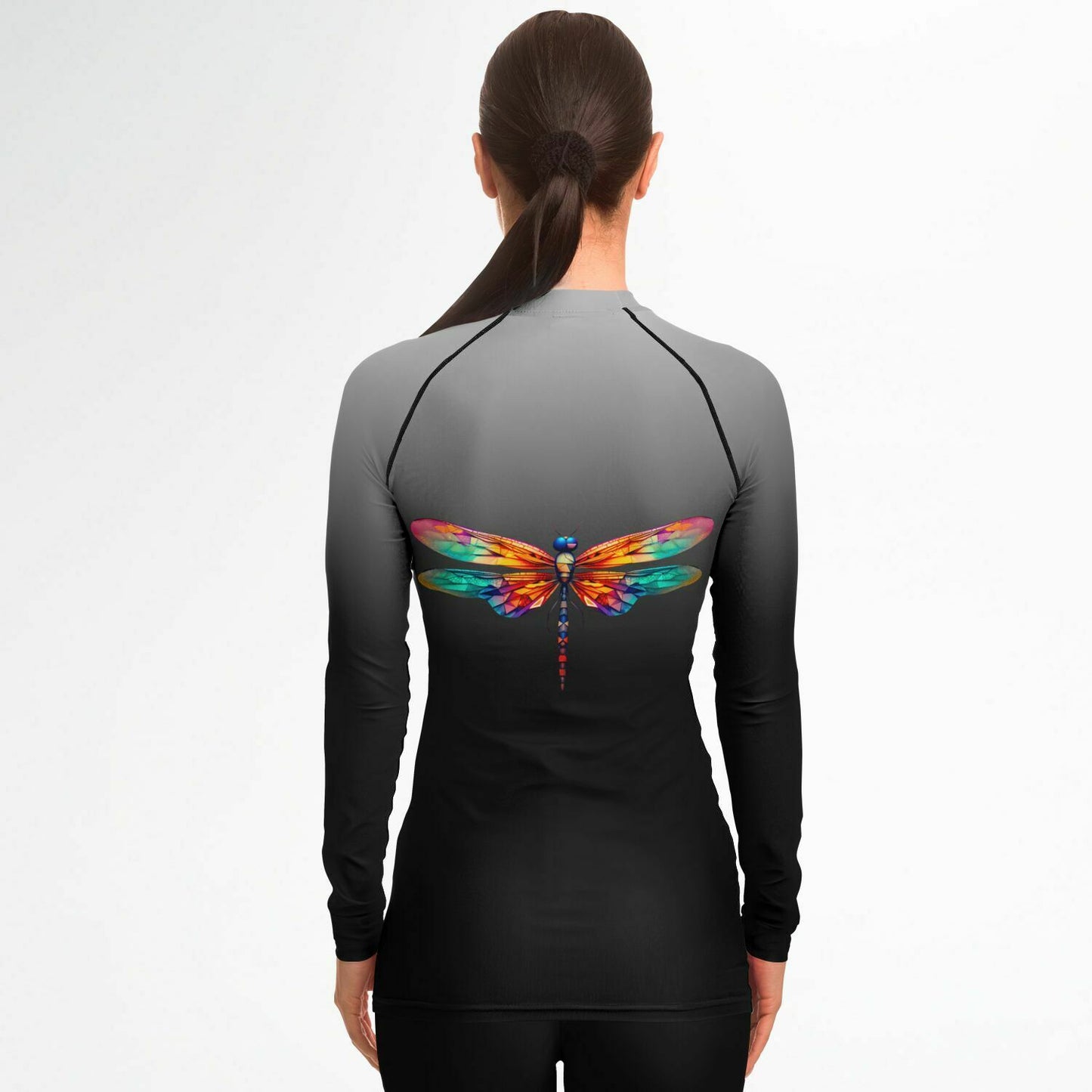 Women's Team Sassy Rashguard- Black and Gray