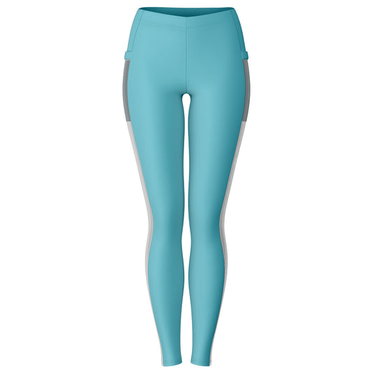 Team Sassy "Leg" Blue Mesh Pocket Leggings