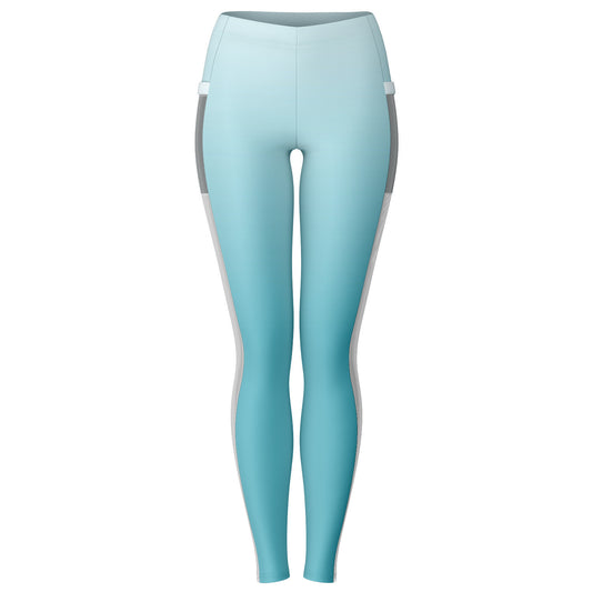 Team Sassy "Leg" Blue Mesh Pocket Leggings