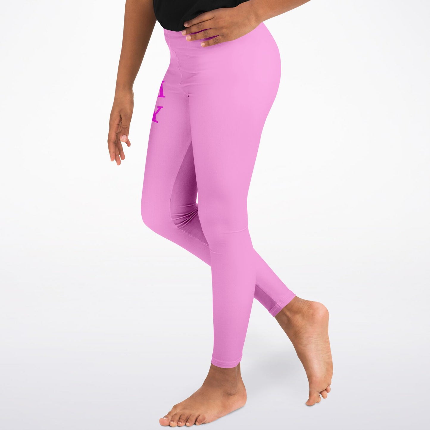 Team Sassy Youth Leggings- Light Pink and Bright Pink