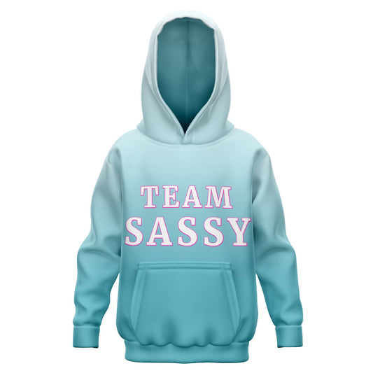 Team Sassy Dragonfly Blue Hoodie- Cotton Lined