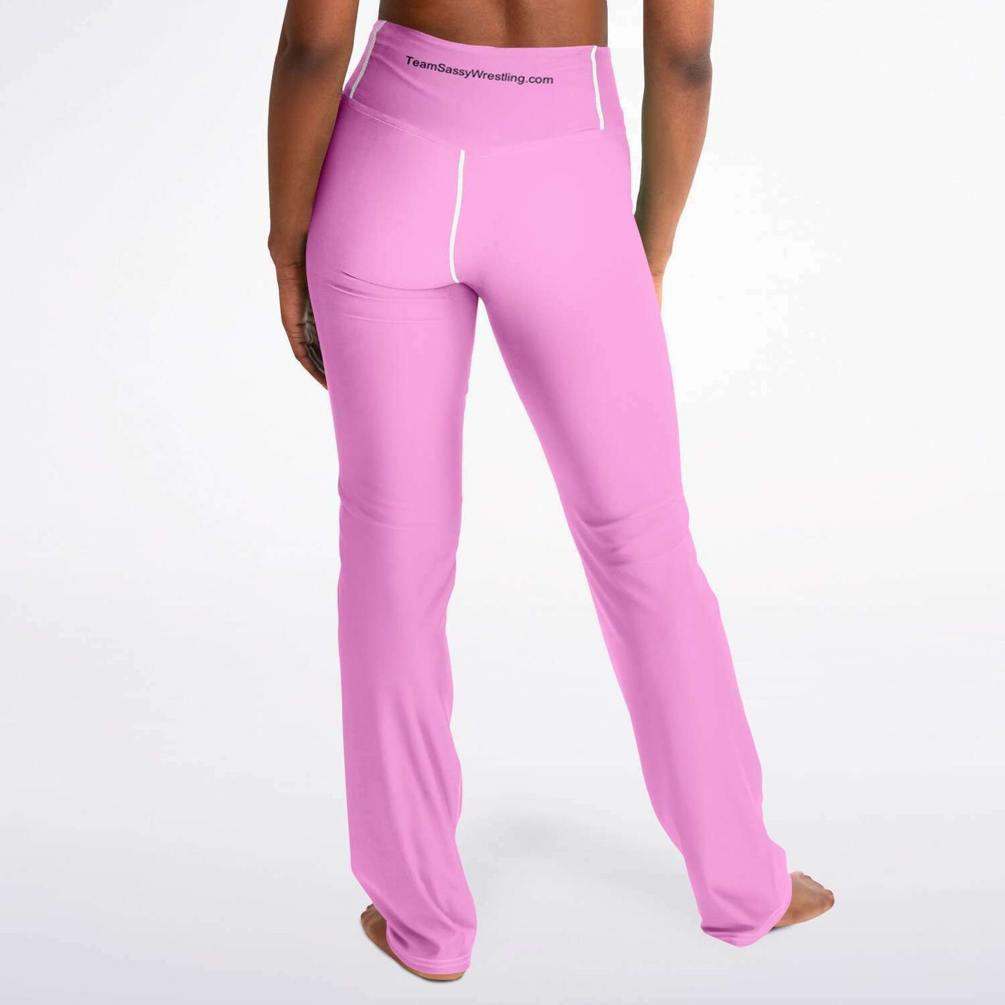 Team Sassy Light Pink Flare Leggings