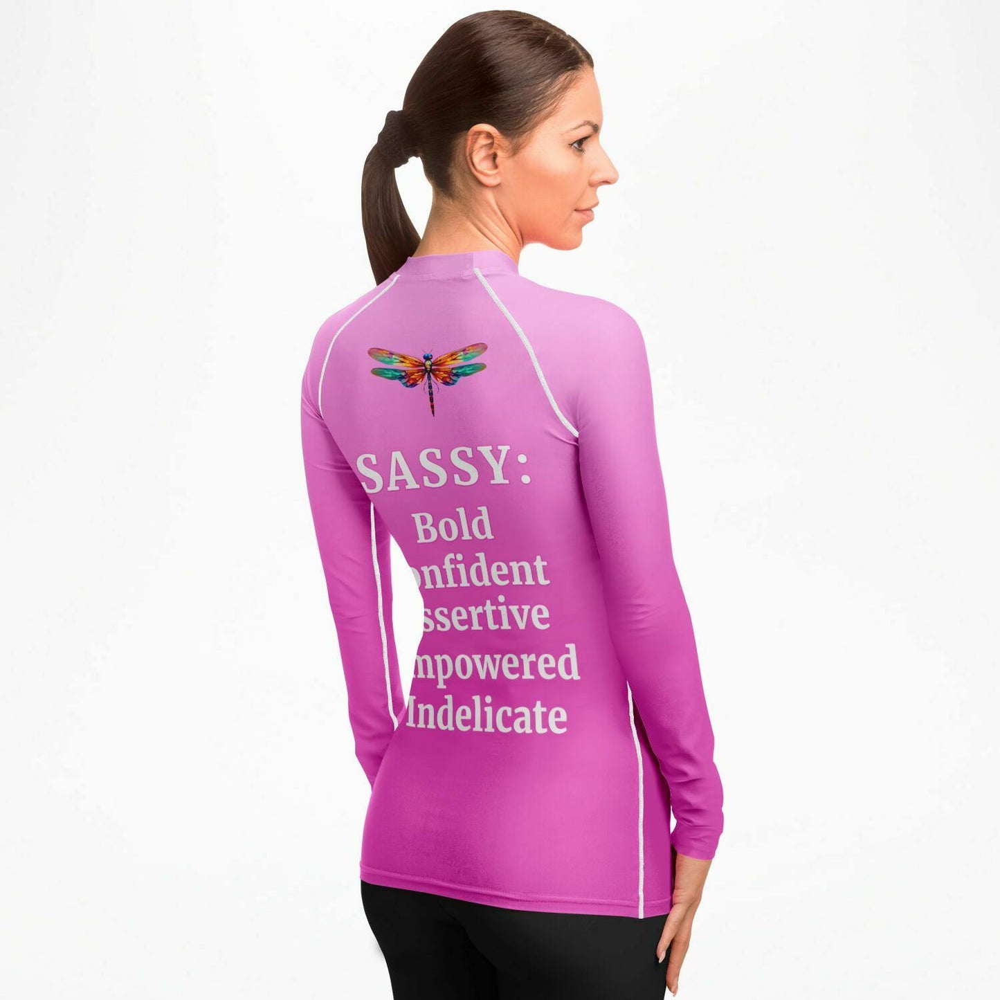 Women's Team Sassy Definition Rashguard- Pink