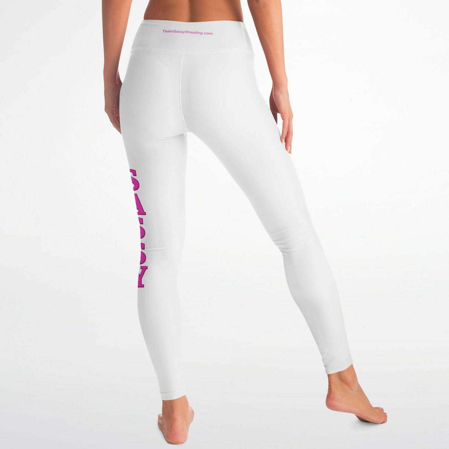 Team Sassy White Yoga Leggings