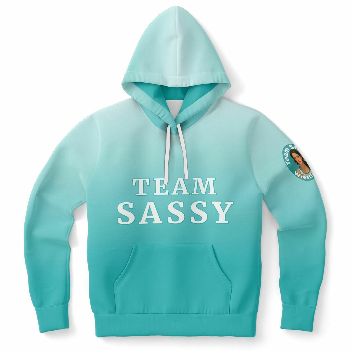 Team Sassy Teal Skull Hoodie-Cotton Lined