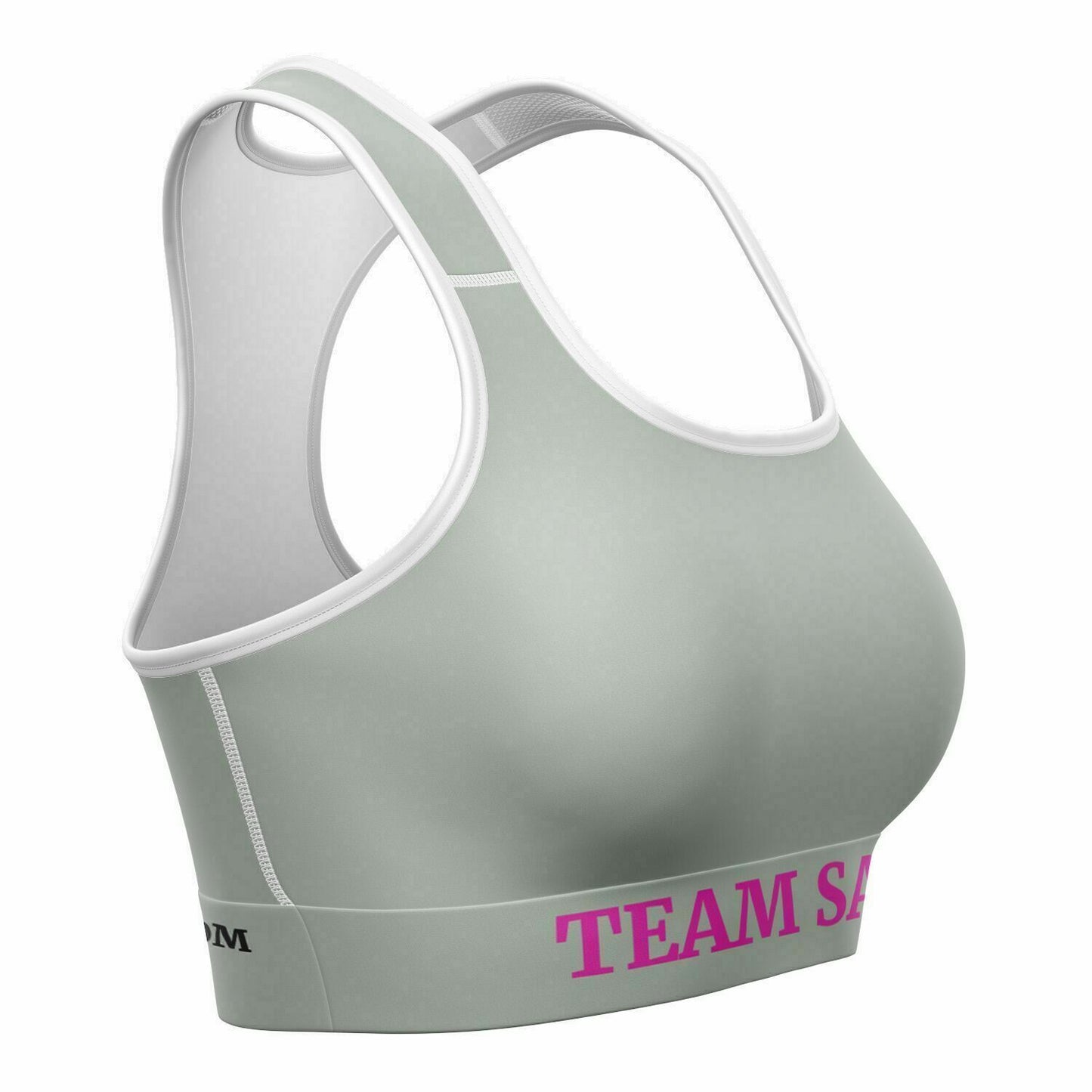 Team Sassy Silver Sports Bra