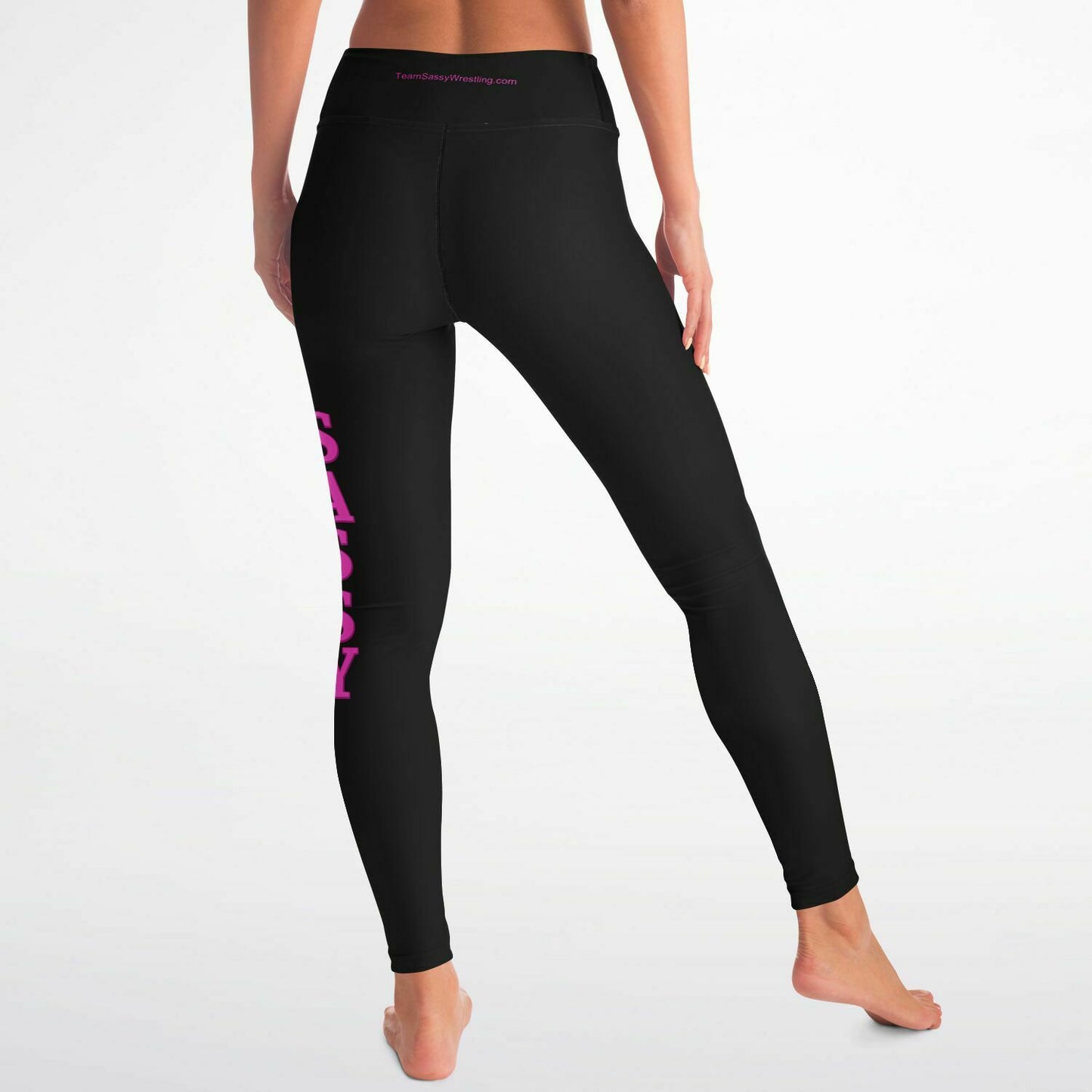 Team Sassy Black Yoga Leggings