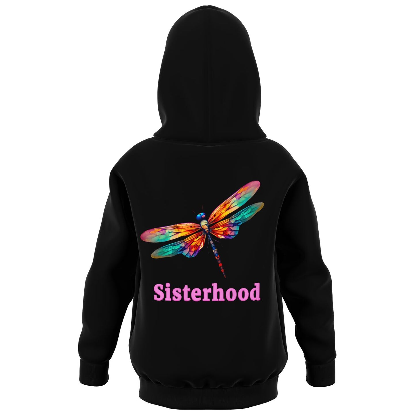 Team Sassy Dragonfly Black Hoodie- Cotton Lined