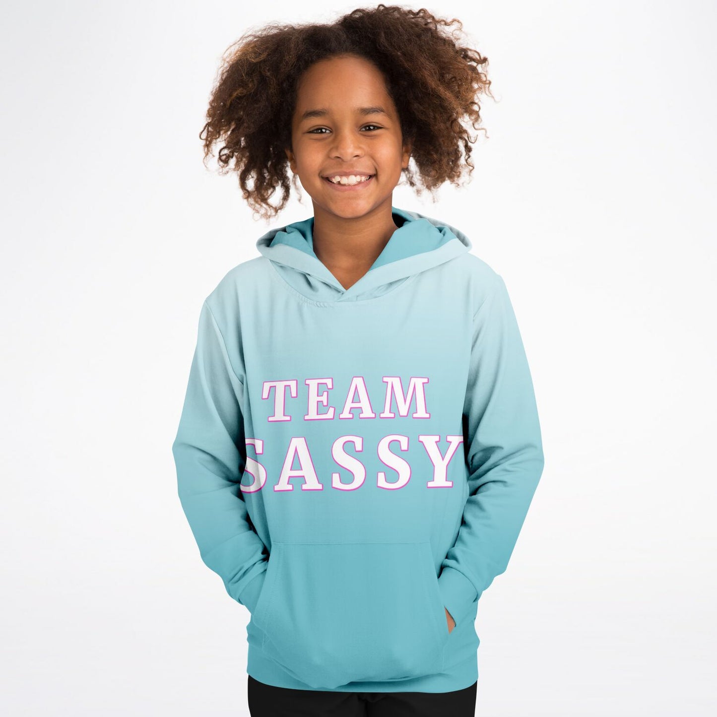 Team Sassy Dragonfly Blue Hoodie- Cotton Lined