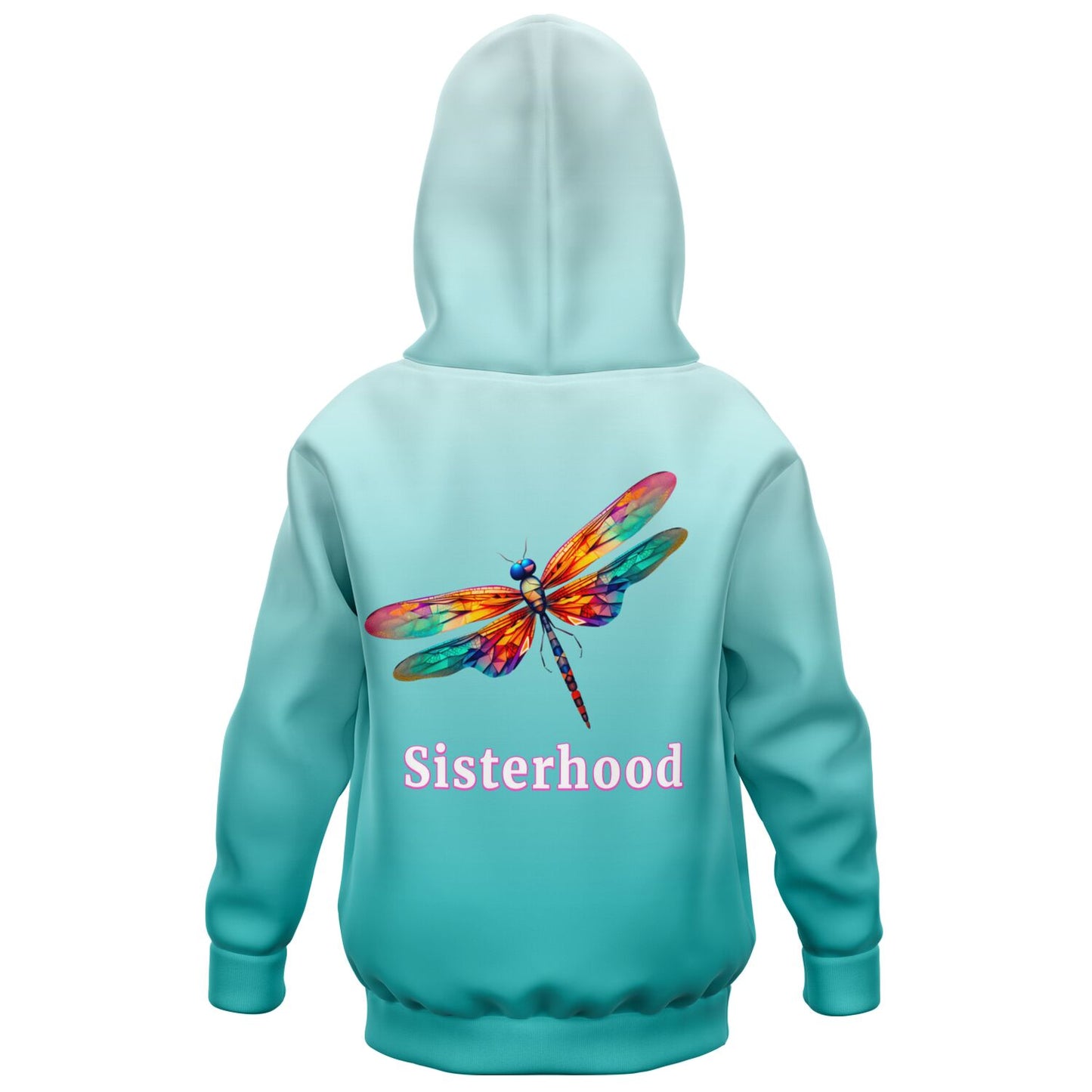 Team Sassy Dragonfly Teal Hoodie- Cotton Lined