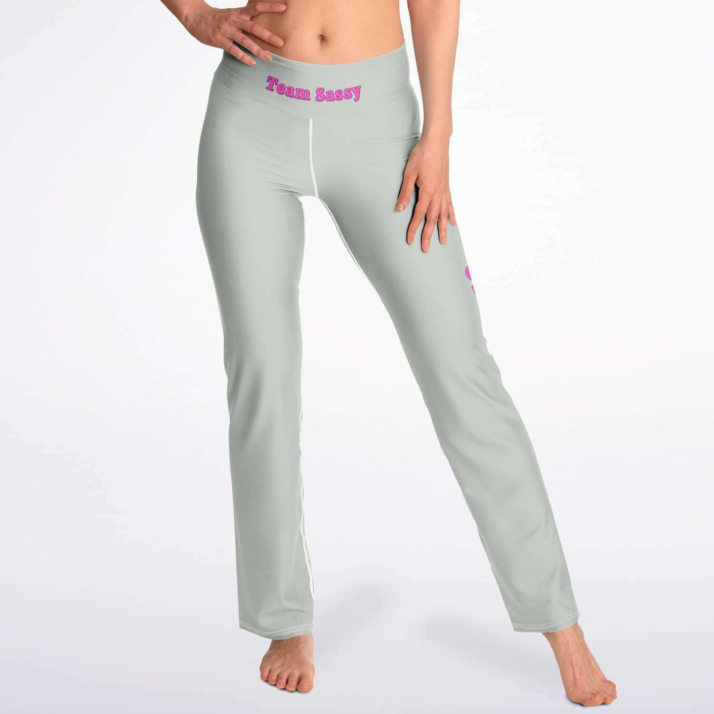 Team Sassy Silver Flare Leggings