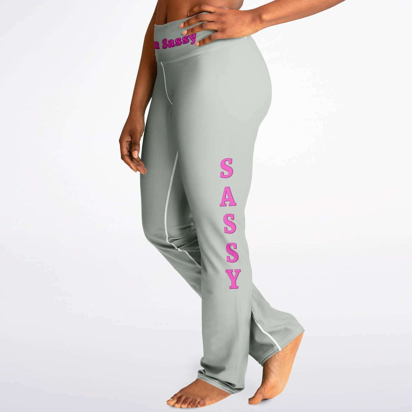 Team Sassy Silver Flare Leggings