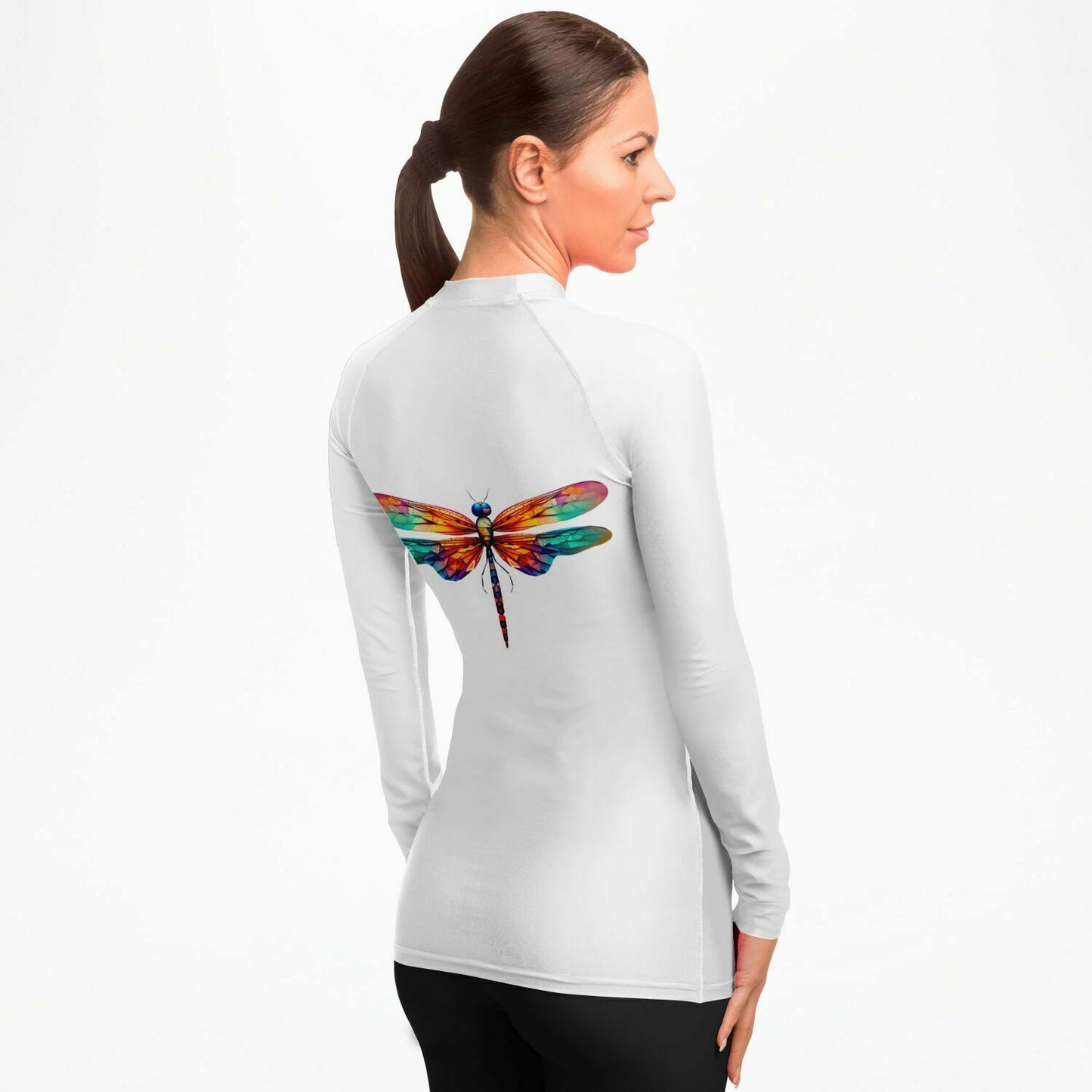 Women's Team Sassy Rashguard- White and Pink