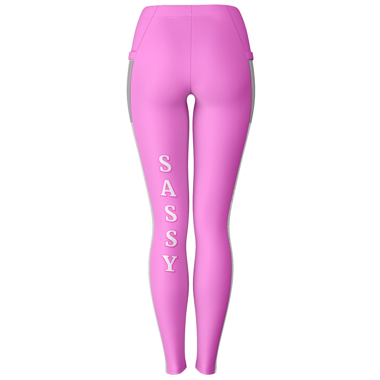 Team Sassy "Leg" Light Pink Mesh Pocket Leggings