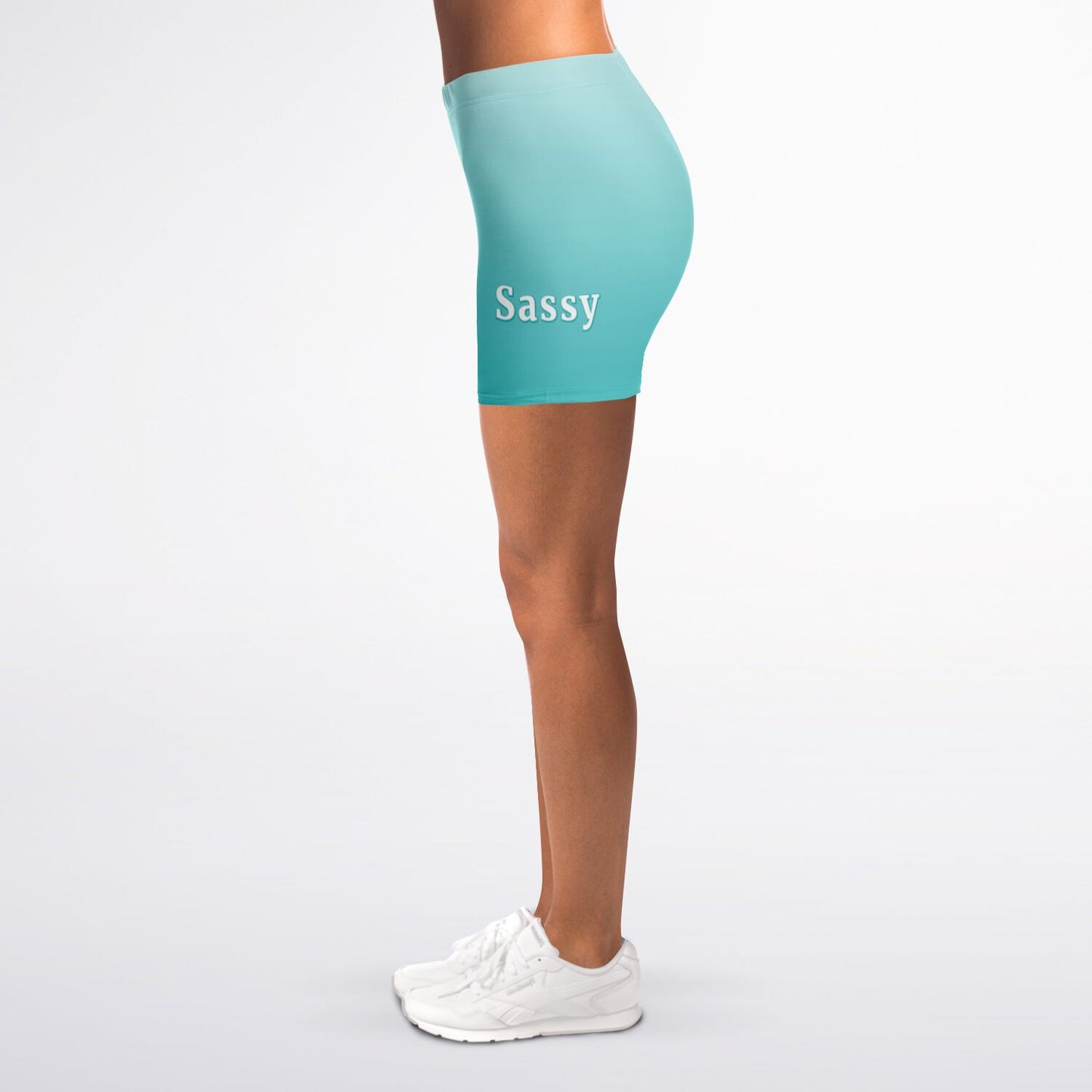 Grappling Shorts- Teal and White