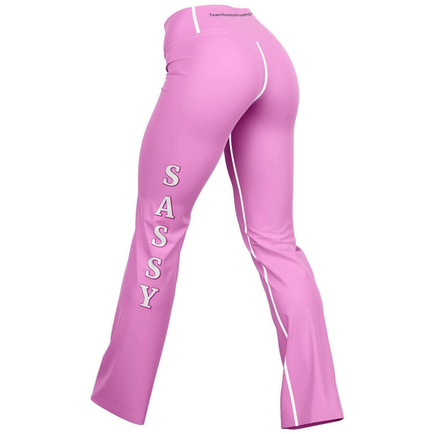 Team Sassy Light Pink Flare Leggings