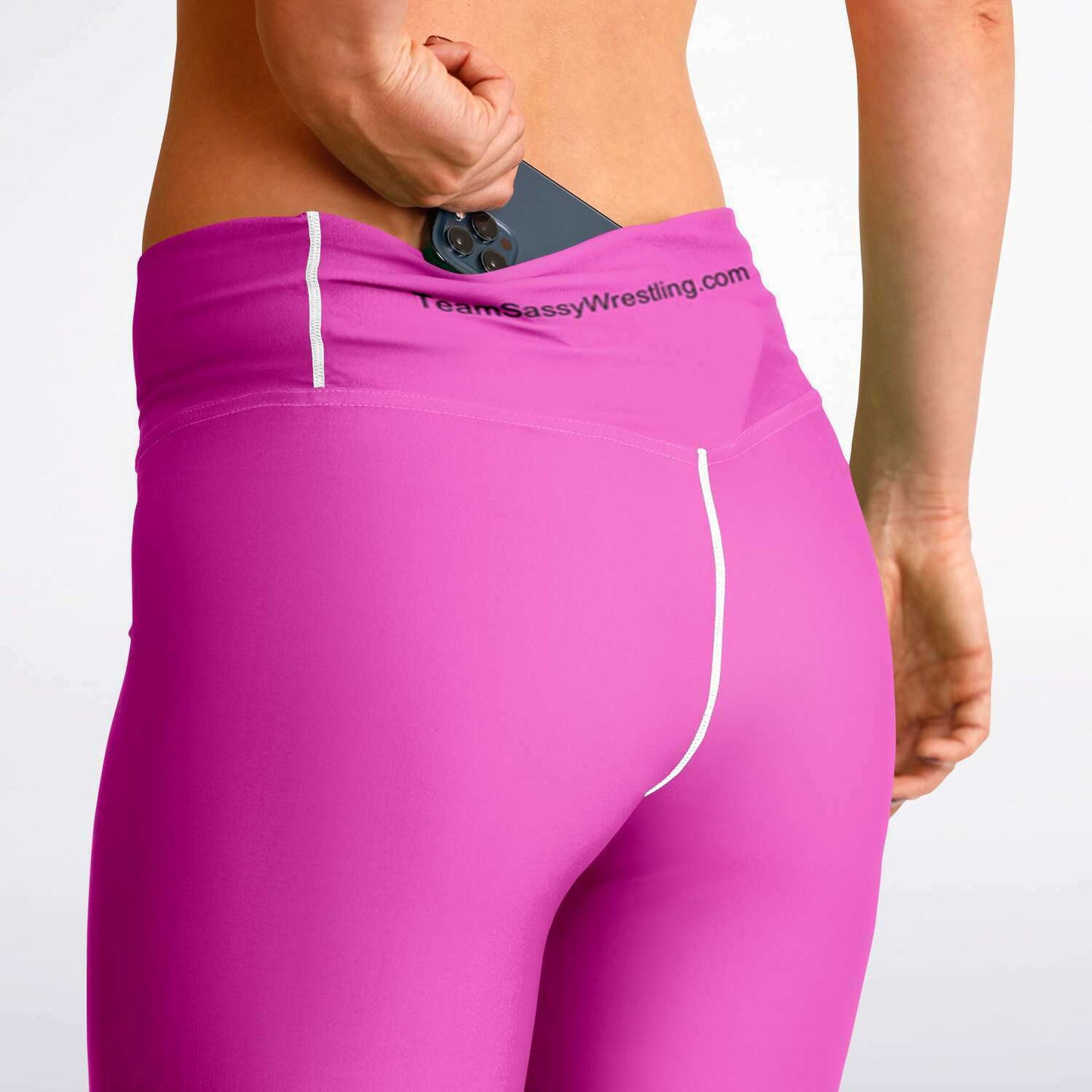 Team Sassy Bright Pink Flare Leggings