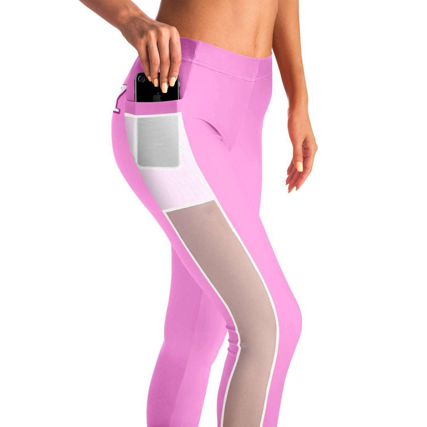 Team Sassy "Butt" Light Pink Mesh Pocket Legging