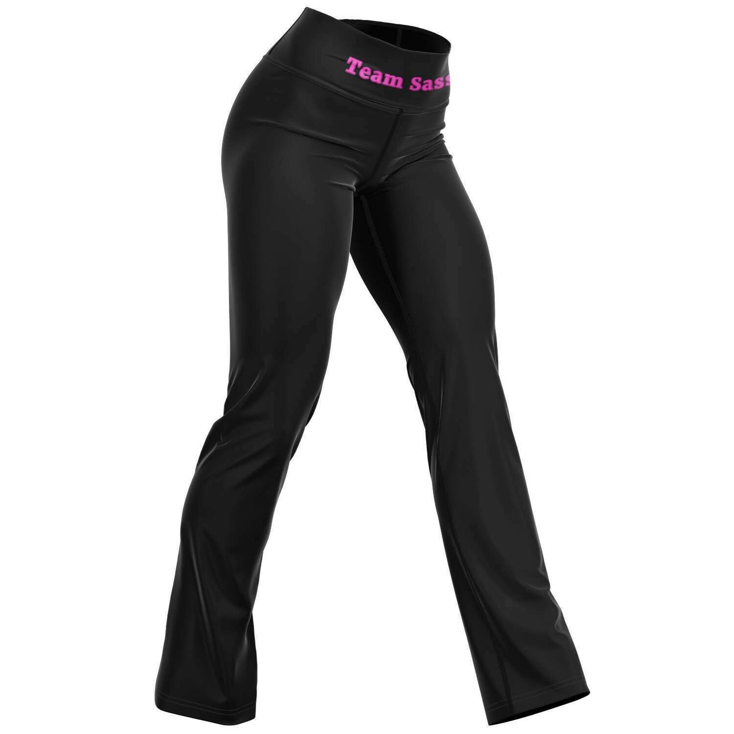 Team Sassy Black Flare Leggings