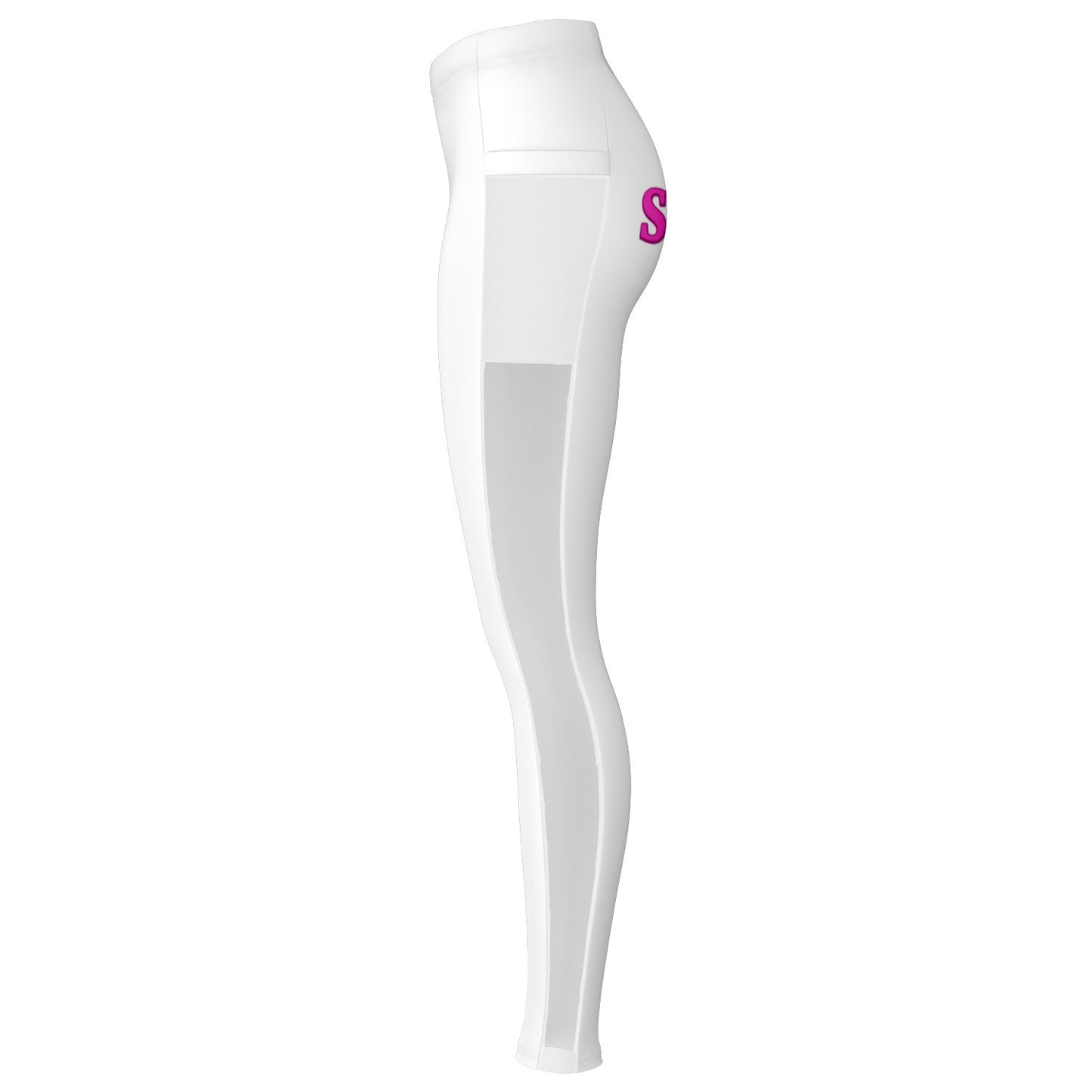 Team Sassy "Butt" Pink/White Mesh Pocket Leggings