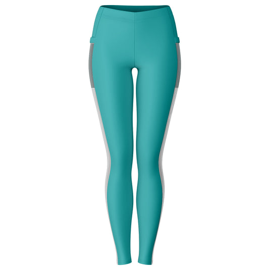 Team Sassy "Leg" Teal Mesh Pocket Leggings