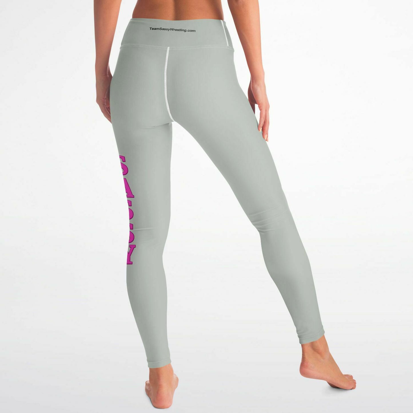 Team Sassy Silver Yoga Leggings