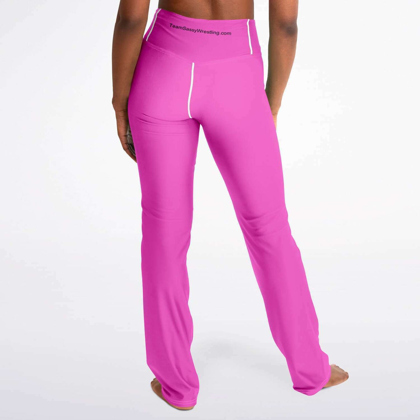 Team Sassy Bright Pink Flare Leggings