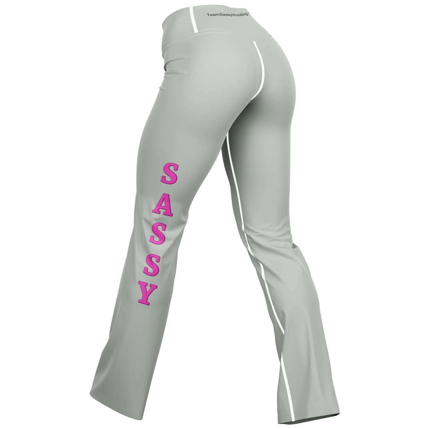 Team Sassy Silver Flare Leggings