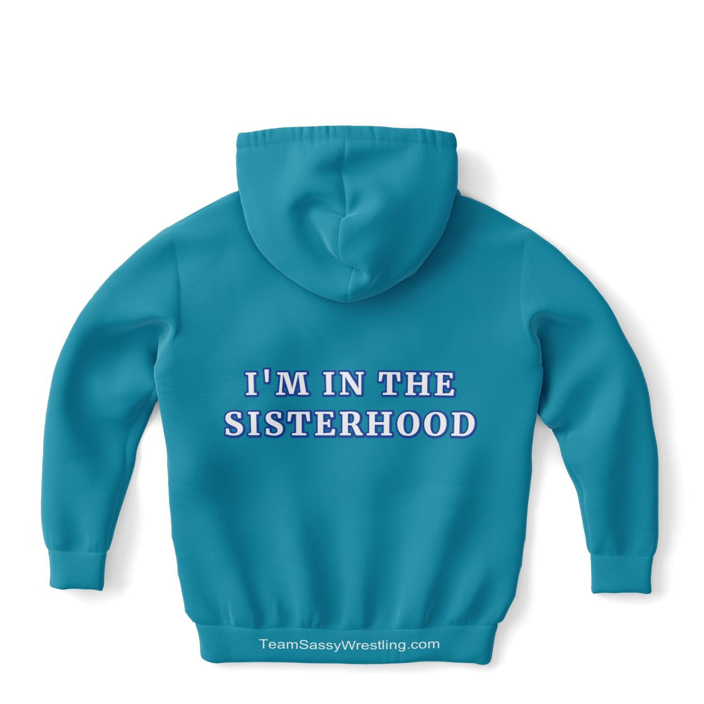 Athletic Kids Hoodie - Blue with Blue Logo