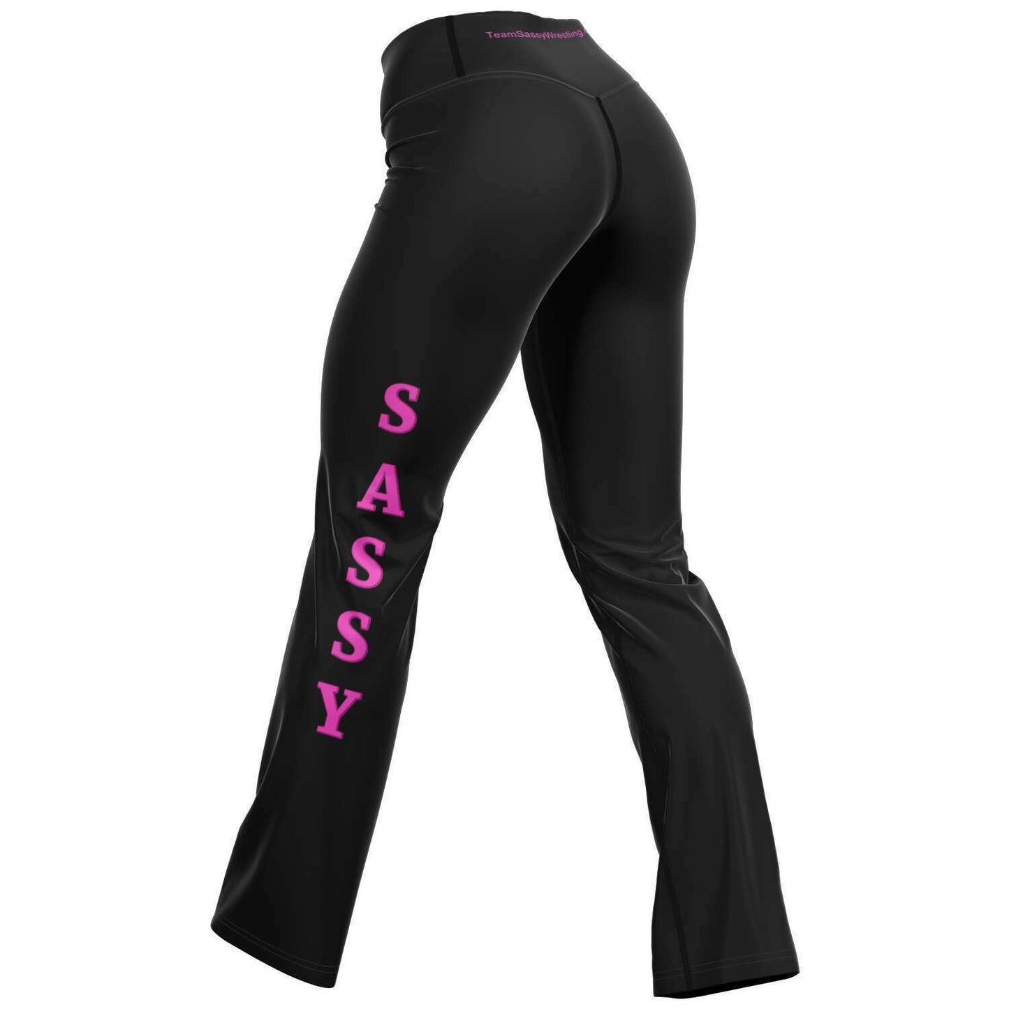 Team Sassy Black Flare Leggings