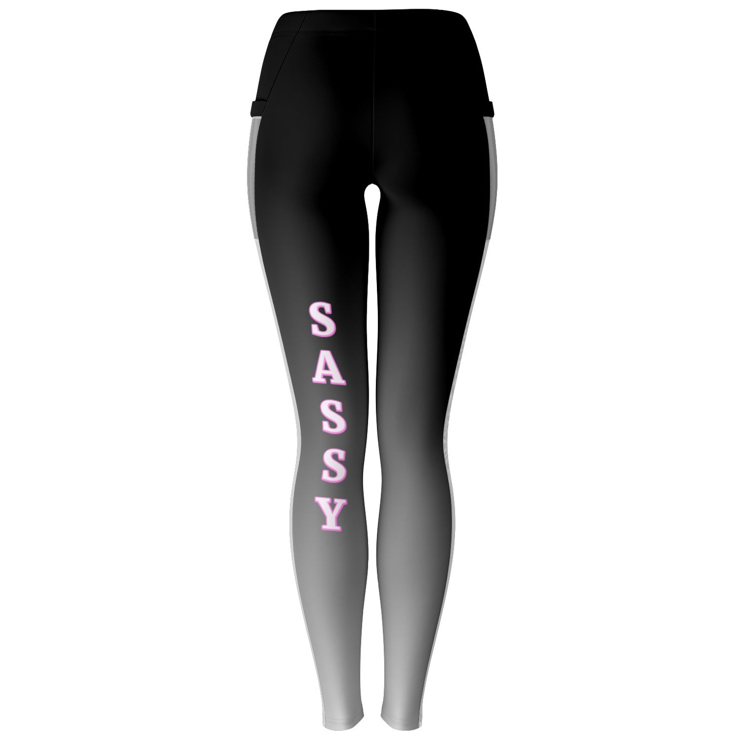 Team Sassy "Leg" Black Mesh Pocket Leggings