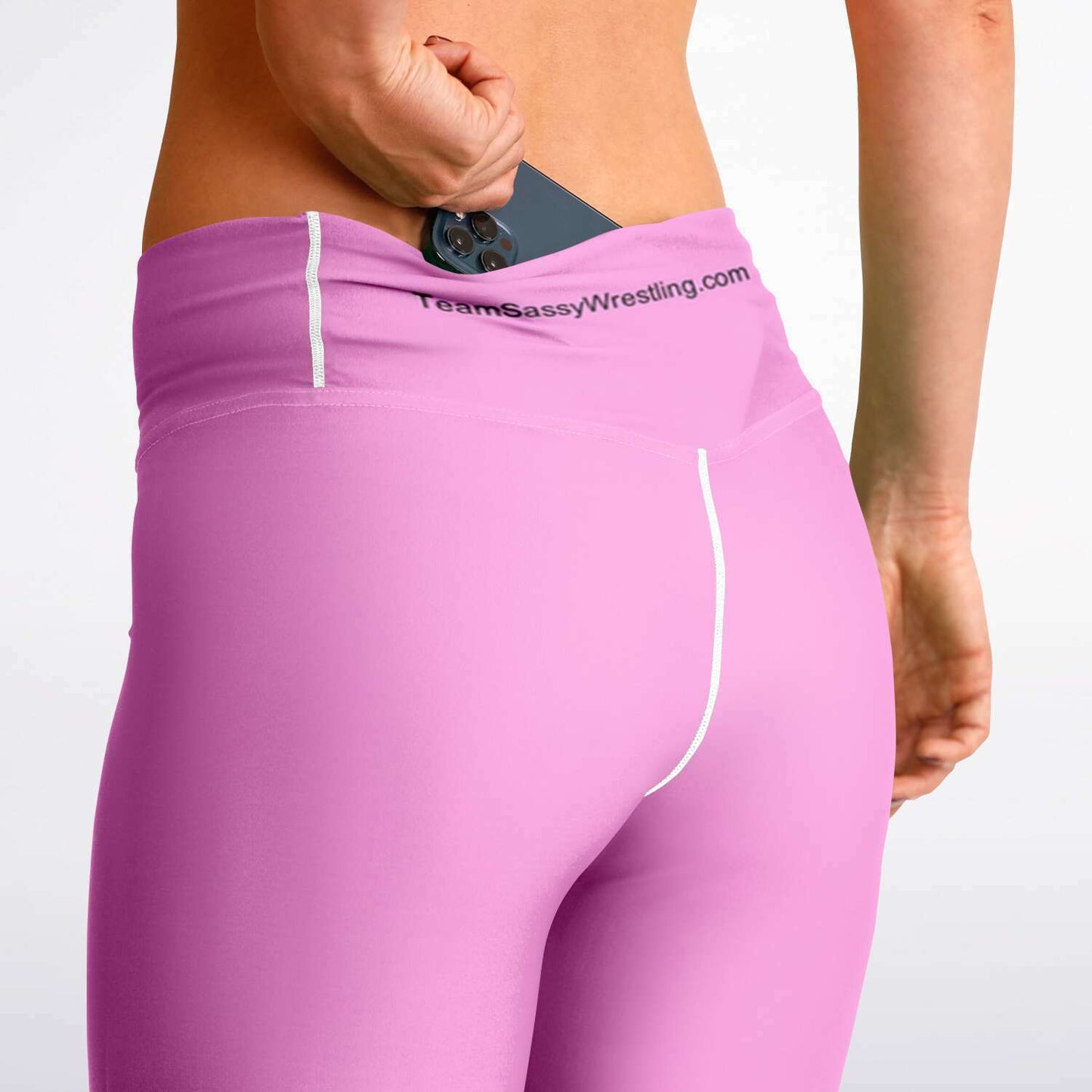 Team Sassy Light Pink Flare Leggings