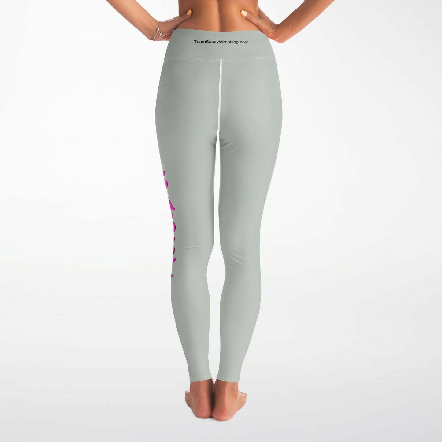 Team Sassy Silver Yoga Leggings