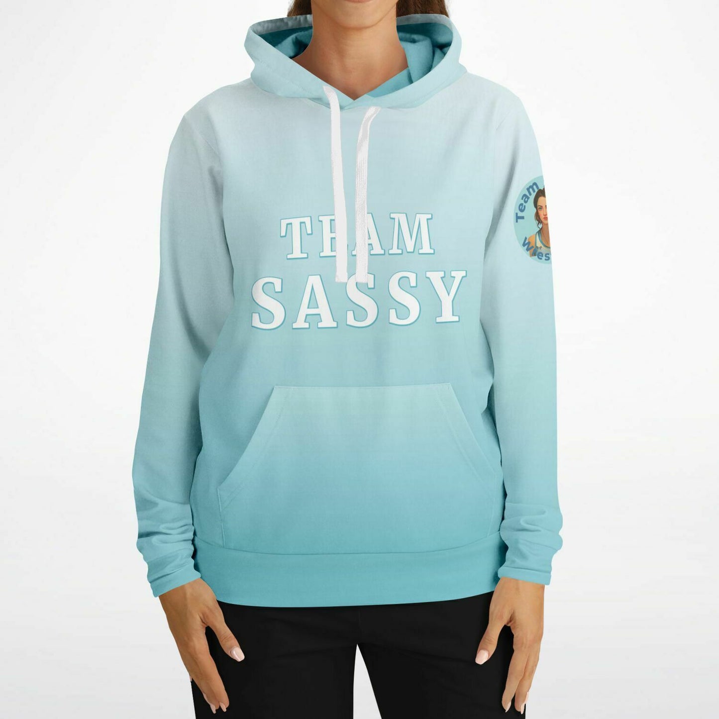 Team Sassy Dragonfly Blue Hoodie-Cotton Lined