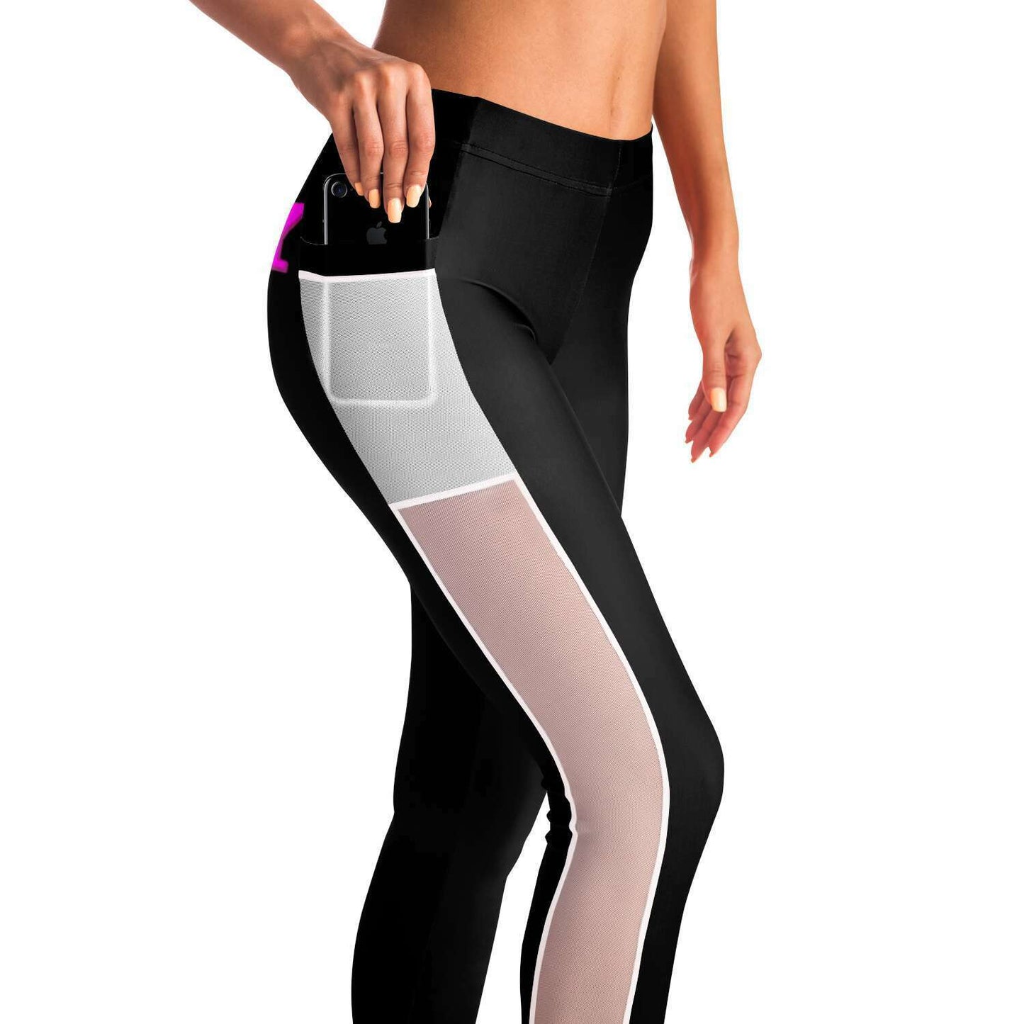 Team Sassy "Butt" Black Mesh Pocket Legging