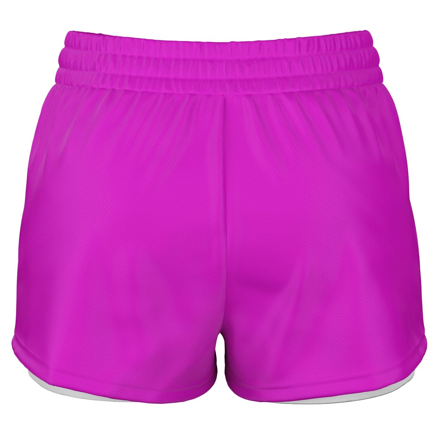 Team Sassy Women's 2-in-1 Shorts - Bright Pink & White