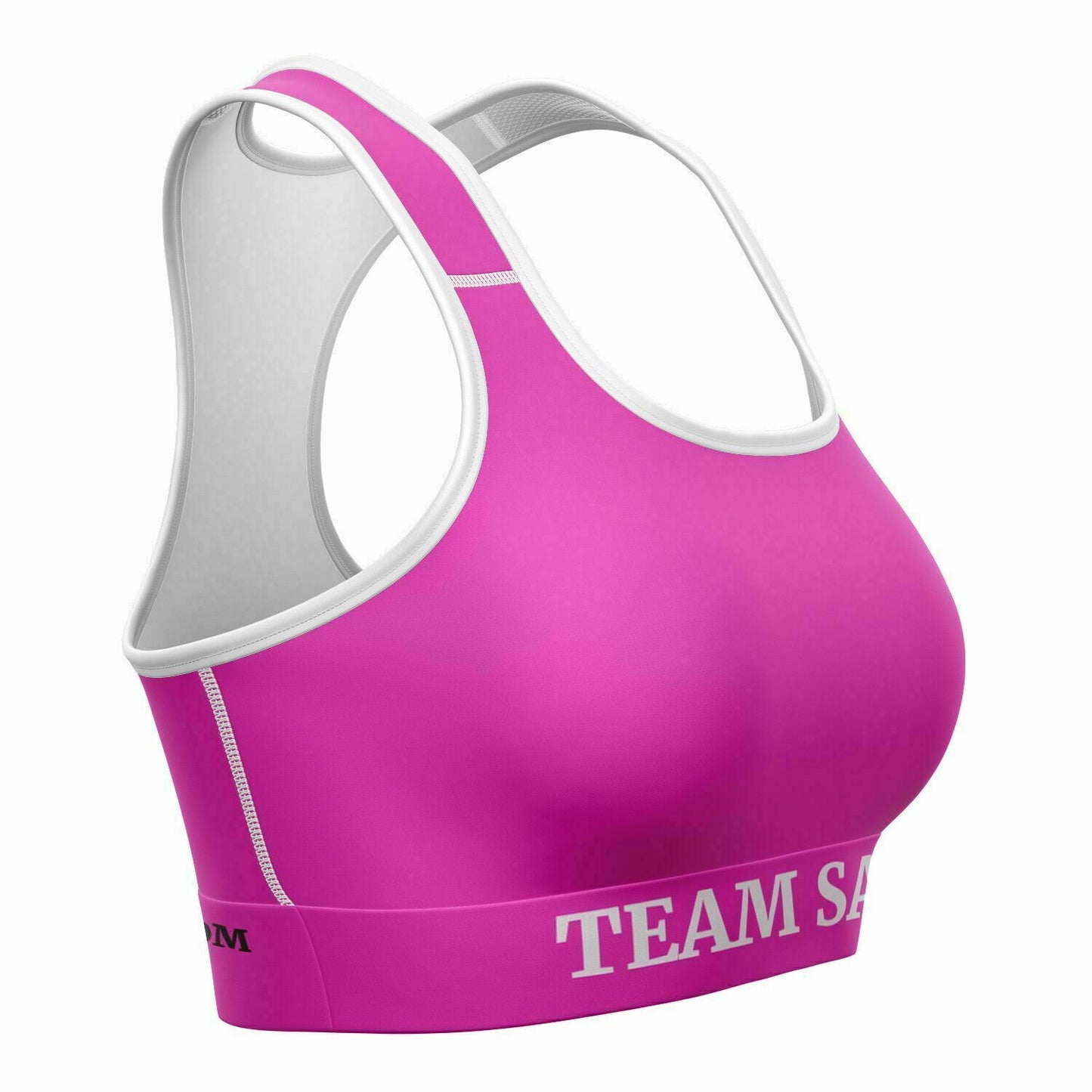 Team Sassy Bright Pink Sports Bra