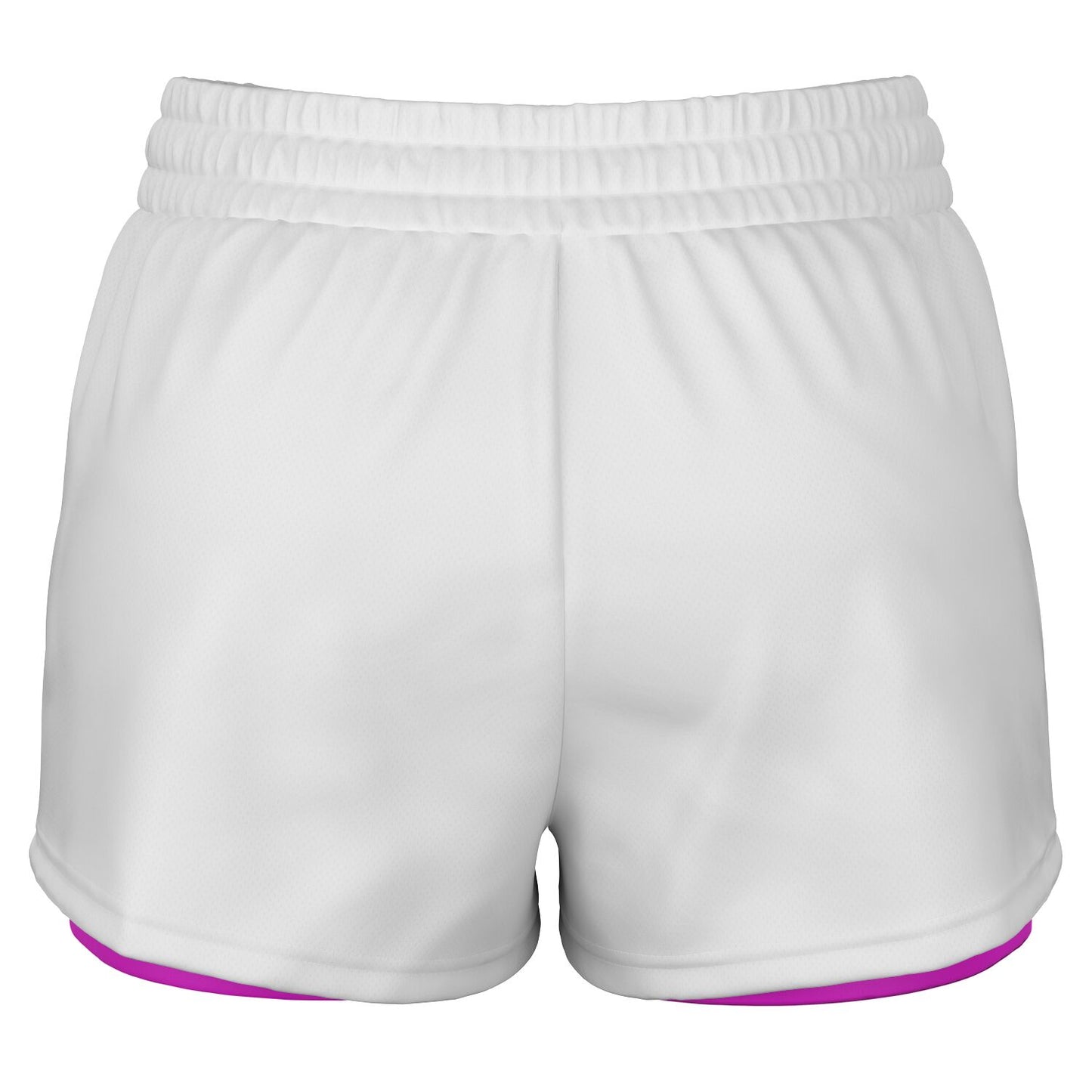 Team Sassy Women's 2-in-1 Shorts - Bright Pink & White