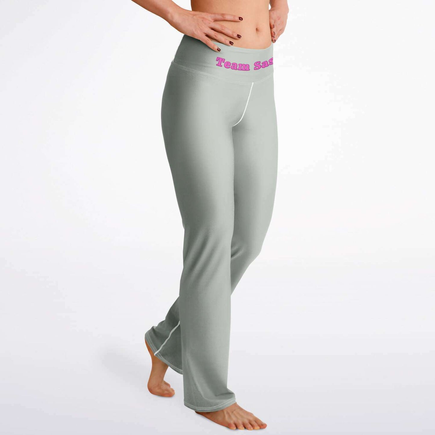 Team Sassy Silver Flare Leggings