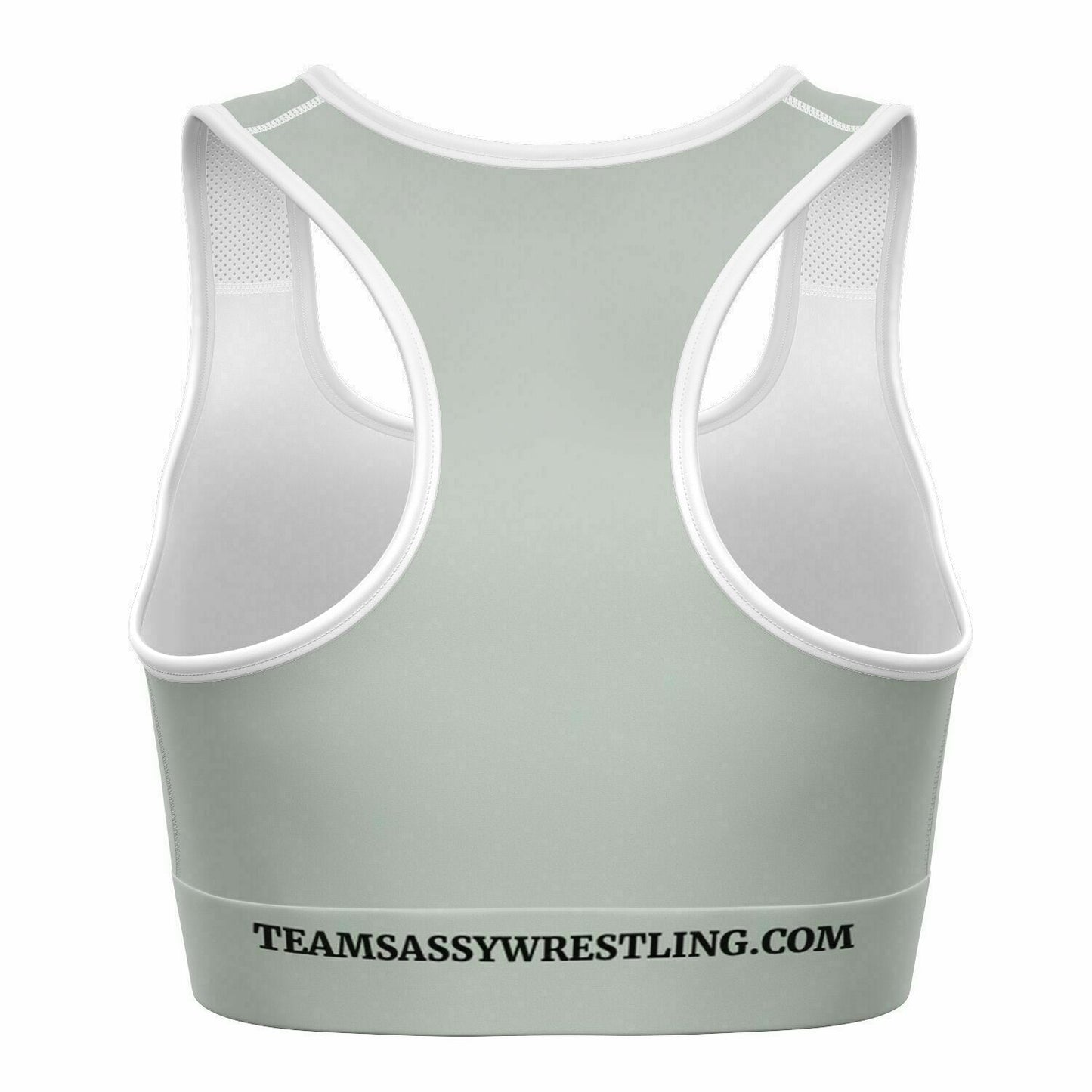 Team Sassy Silver Sports Bra