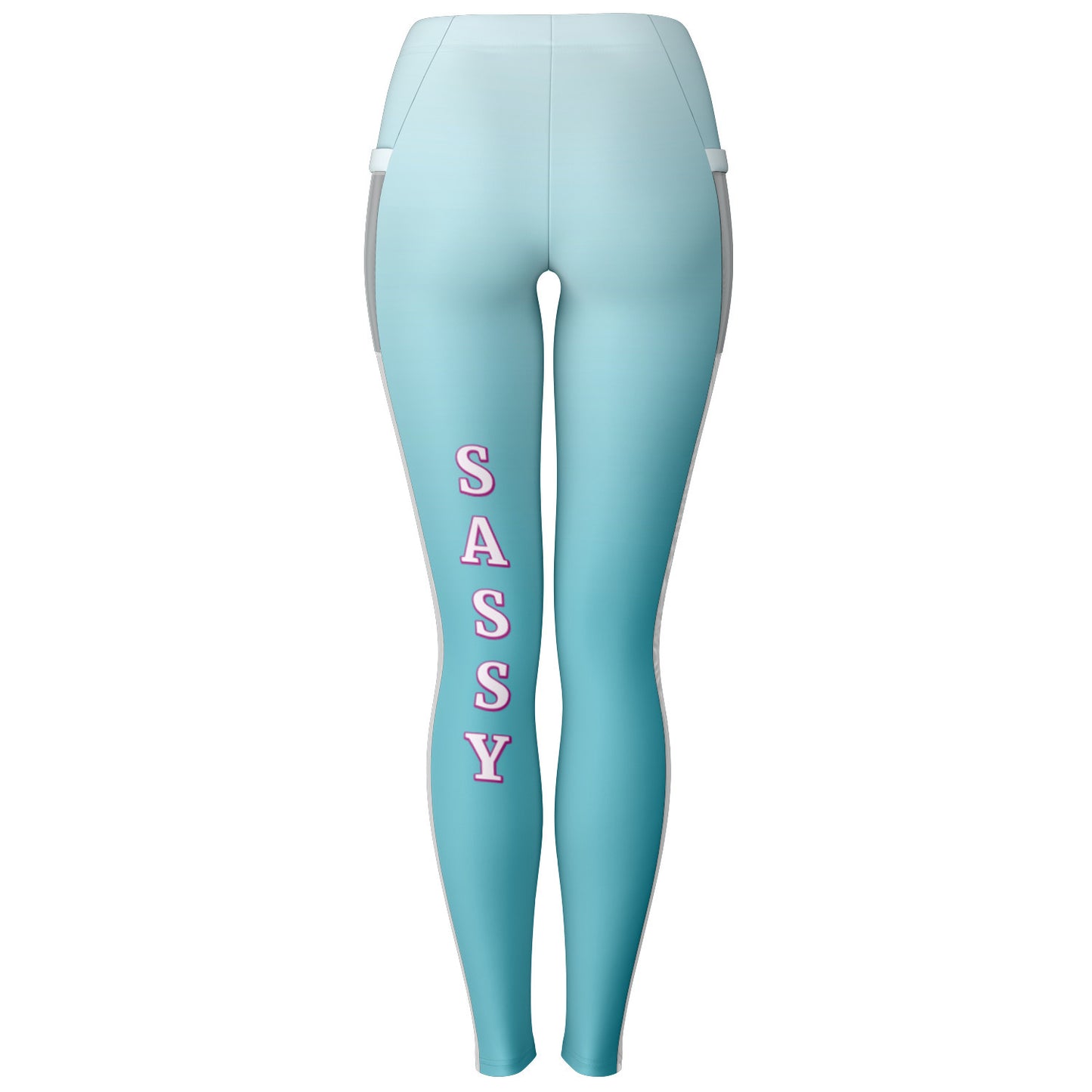 Team Sassy "Leg" Blue Mesh Pocket Leggings