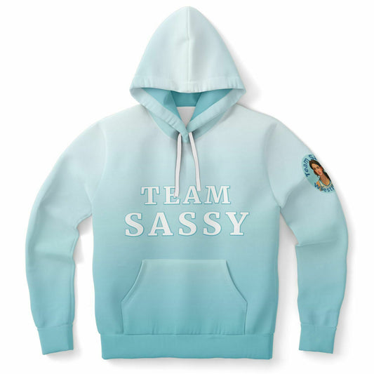 Team Sassy Dragonfly Blue Hoodie-Cotton Lined