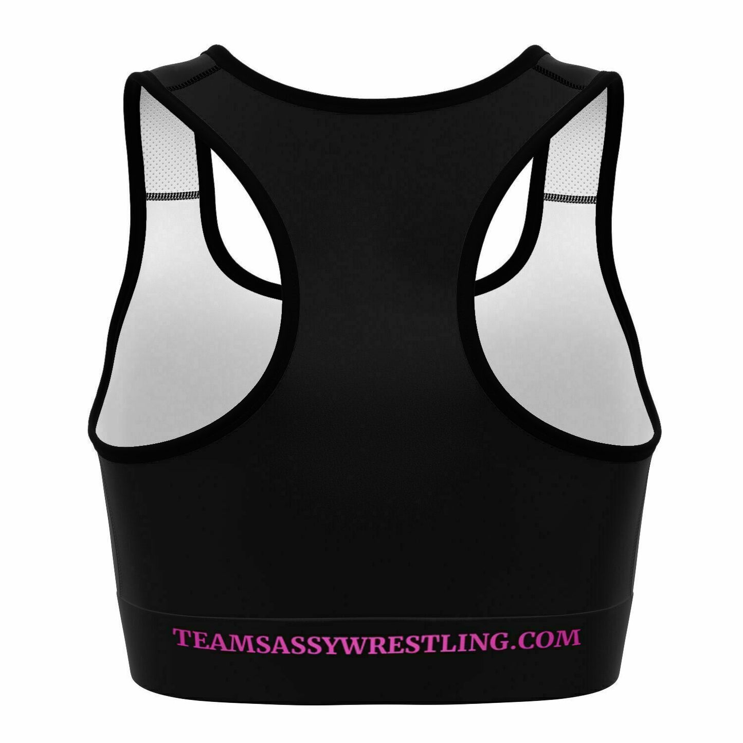 Team Sassy Black Sports Bra