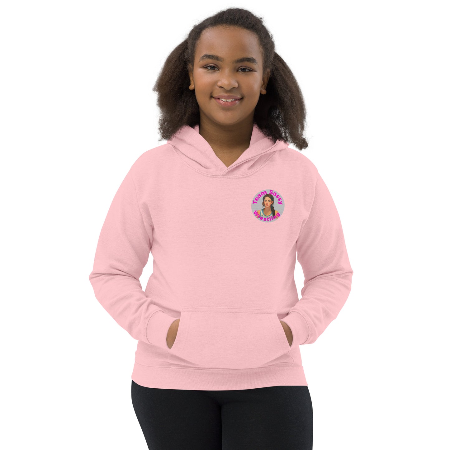 Kids Grow Girl's Wrestling Hoodie Original Logo