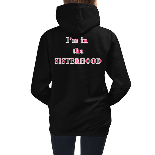 Kids Sisterhood Hoodie Pink/White Logo